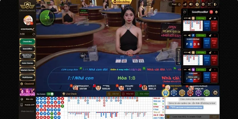 Khái niệm về trò chơi Baccarat
